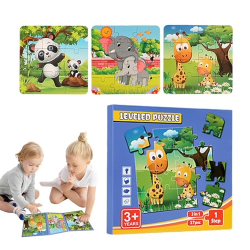 Magnetisches Puzzle für Kinder, magnetisches Puzzlebuch, STEM-Puzzlespiele, Puzzle-Aktivitätenspielzeug für Jungen und Mädchen ab 3 Jahren, Lernpuzzlebücher, Puzzlespielspielzeug von Generisch