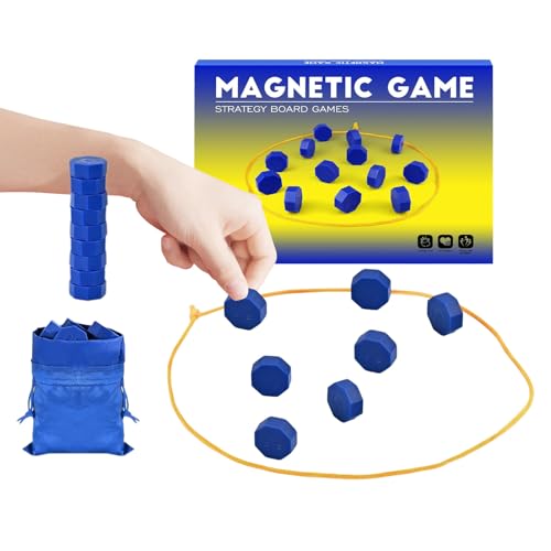Magnetisches Schachspiel,Strategiespiel Brettspiel Mit Schnur | Logik Fähigkeiten Reiseschach mit Schnur für Camping Familie Haus Party Schule Outdoor Versammlung Magnetisches Schachspiel,Strategiespiel Brettspiel Mit Schnur | Logik Fähigkeiten Reiseschach mit Schnur für Camping Familie Haus Party Schule Outdoor Versammlung von Generisch