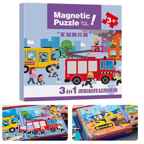 Magnetpuzzle - Kleinkindspielzeug Puzzle-Buch mit Lernaktivitäten,Kleinkinderspiele für Lernen Bildung und Entwicklung - für Mädchen Kinder Alter 2-6 Kindergarten Vorschule Auto- und Flugreise Magnetpuzzle - Kleinkindspielzeug Puzzle-Buch mit Lernaktivitäten,Kleinkinderspiele für Lernen Bildung und Entwicklung - für Mädchen Kinder Alter 2-6 Kindergarten Vorschule Auto- und Flugreise von Generisch