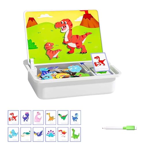 Magnetpuzzle für Kinder, 2025 Neu 3 In 1 Magnetisches Lernspiel, Montessori Spielzeug ab 3 Jahre Pinsel Karte Tafel Pädagogisches Reisespielzeug Fördert Motorik Fantasie Reisespiel für Unterwegs (F) Magnetpuzzle für Kinder, 2025 Neu 3 In 1 Magnetisches Lernspiel, Montessori Spielzeug ab 3 Jahre Pinsel Karte Tafel Pädagogisches Reisespielzeug Fördert Motorik Fantasie Reisespiel für Unterwegs (F) von Generisch
