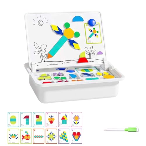 Magnetpuzzle für Kinder, 2025 Neu 3 In 1 Magnetisches Lernspiel, Montessori Spielzeug ab 3 Jahre Pinsel Karte Tafel Pädagogisches Reisespielzeug Fördert Motorik Fantasie Reisespiel für Unterwegs (G) Magnetpuzzle für Kinder, 2025 Neu 3 In 1 Magnetisches Lernspiel, Montessori Spielzeug ab 3 Jahre Pinsel Karte Tafel Pädagogisches Reisespielzeug Fördert Motorik Fantasie Reisespiel für Unterwegs (G) von Generisch