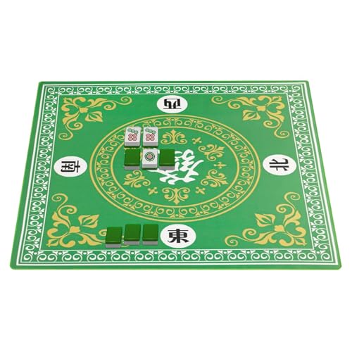 Mahjong-Matte, Mahjong-Matte für Tisch | 31,5 x 31,5 Zoll quadratische Brettspiel-Tischmatte - rutschfeste Spielmatte für Karten, Tischabdeckung für Mahjong-Liebhaber, Spielmatte für Poker von Generisch