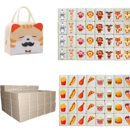 Mahjong Spiel Große Steine, 65 Blöcke 30mm Seaside Escape Spiel, Escape Game Blocks Mahjong, Tragbarer Brettspiel für Familie Erwachsene und Kinder Mahjong Spiel Große Steine, 65 Blöcke 30mm Seaside Escape Spiel, Escape Game Blocks Mahjong, Tragbarer Brettspiel für Familie Erwachsene und Kinder von Generisch