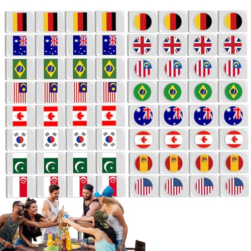 Mahjong Spielset | 64 Mahjong Spielsteine Mit Flaggenmotiv,Tragbares Spieleset Mit Passenden Blöcken Und Tischkarten Für Erwachsene Familien Indoor Outdoor Aktivitäten Geselligkeit Picknick Geburtstag Mahjong Spielset | 64 Mahjong Spielsteine Mit Flaggenmotiv,Tragbares Spieleset Mit Passenden Blöcken Und Tischkarten Für Erwachsene Familien Indoor Outdoor Aktivitäten Geselligkeit Picknick Geburtstag von Generisch