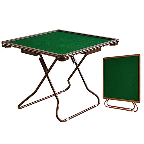 Mahjong Table Folding Square Card Table with Cup Holders Drawer - Portable Board Game Domino Table for Poker Blackjack von Generisch