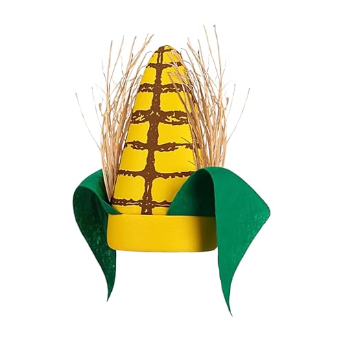 Maiskolben-Hüte für Erwachsene, 27,9 cm, Lebensmittelhut mit lustigen grünen Blättern und braunen Schalen, Festival-Verkäufer, Lebensmittel-Themenparty, Kostüm, Cosplay-Zubehör Maiskolben-Hüte für Erwachsene, 27,9 cm, Lebensmittelhut mit lustigen grünen Blättern und braunen Schalen, Festival-Verkäufer, Lebensmittel-Themenparty, Kostüm, Cosplay-Zubehör von Generisch