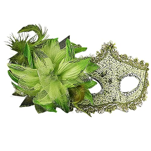 Masken Pinsel Geheimnisvoll Maskerade Spitzenmasken Für Damen, Venezianische Maske Spitze Kostüm Weiche Gold Partymaske Für Halloween Karneval Abendkleid Tanz Ball Party von Generisch