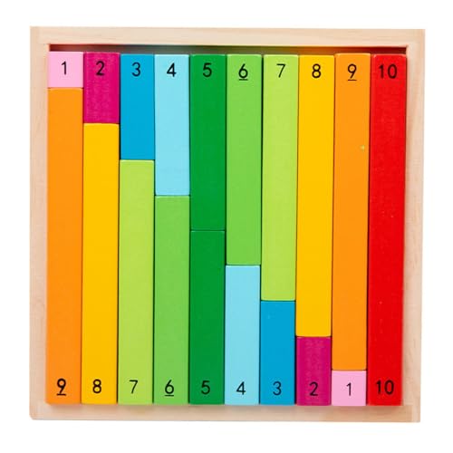 Mathematik lernen Sticks - Bunte Nummernstäbe für die Bildung von Kindern | Visuelles Mathematikspielzeug zum Zählen von Sortierung und frühes Zahlenklassenzimmer -Stamm Manipulativ, 7,1 Zoll Mathematik lernen Sticks - Bunte Nummernstäbe für die Bildung von Kindern | Visuelles Mathematikspielzeug zum Zählen von Sortierung und frühes Zahlenklassenzimmer -Stamm Manipulativ, 7,1 Zoll von Generisch