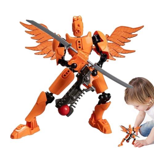 Mehrgelenkiger beweglicher Roboter,Mehrgelenkige bewegliche Actionfigur, Bewegliche Gelenke Flexibles Roboterspielzeug, Kreative Spielfiguren und Spielsets, Actionfiguren für Geburtstag, Weihnachten, von Generisch