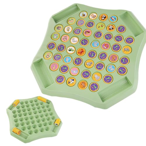 Memori Spiel, Difficult Match Game, Tier Memori Brettspiel, Reverse Schach Zuordnungsspiel Für Kinder Erwachsene Familien Parties (Tier Muster) von Generisch