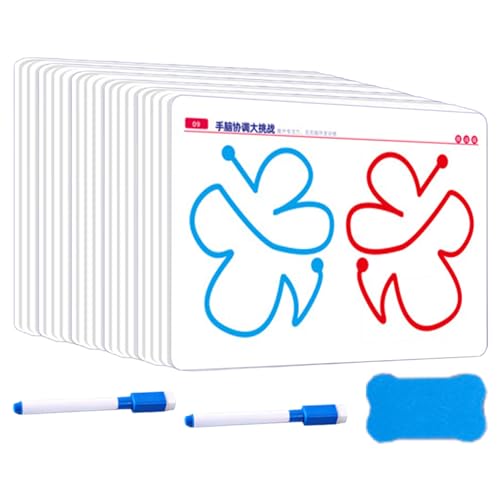 Memory Gehirn Trainingskarten – 20 Stück Kartenspiel zur Gehirnentwicklung | fördert Feinmotorik und Koordination, spielerisches Training für linke sowie rechte Gehirnhälfte, perfekt für Familienaktiv Memory Gehirn Trainingskarten – 20 Stück Kartenspiel zur Gehirnentwicklung | fördert Feinmotorik und Koordination, spielerisches Training für linke sowie rechte Gehirnhälfte, perfekt für Familienaktiv von Generisch