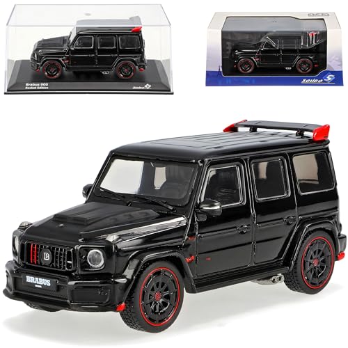 Mercedes-Benz G-Klasse G63 W463 Schwarz Bra-Bus Rocket 900 Neue Generation Ab 2018 1/43 Solido Modell Auto mit individiuellem Wunschkennzeichen von Generisch