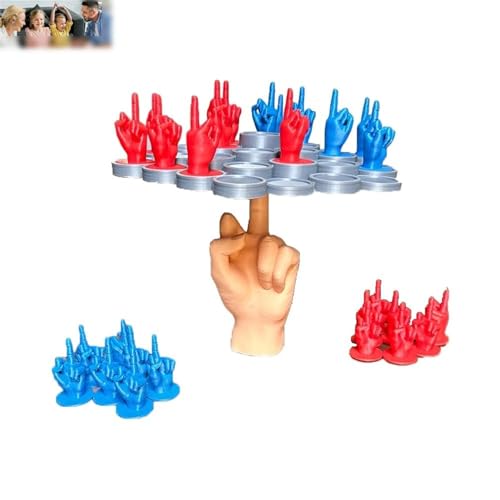 Middle Finger Balance Game,3D Middle Finger Stacking Balance, Board Game for Party, Two-Player Fun Balanced Tree Board Gam, for Family, Party (B) von Generisch