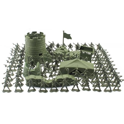 Militär Soldaten Spielset Kinder, 100/290/519 Stück Soldaten Spielzeug Figuren Set, Actionfiguren Soldaten und Schlachtfeld Zubehör, Armee Spielzeug Figuren, Spielzeugsoldaten Set, Geschenk für Kinder von Generisch