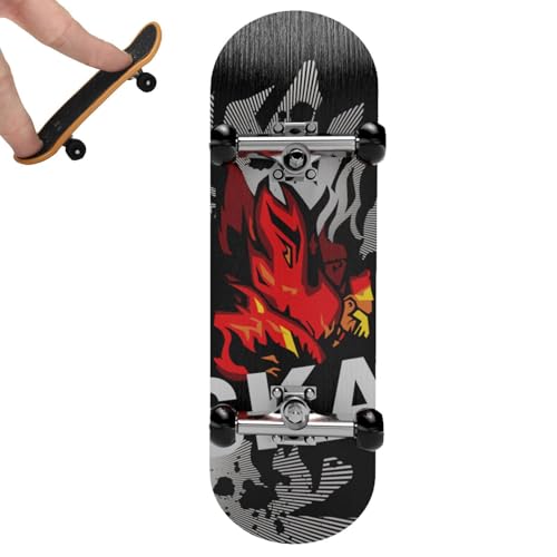 Mini-Griffbretter - Realistische lustige Muster-Finger-Spielzeug-Skateboards - Finger Scooter, Fingerboard Skateboard Interaktives Fingerspielzeug für Skateboarder Erstellen Sie einen Skateboard-Park von Generisch