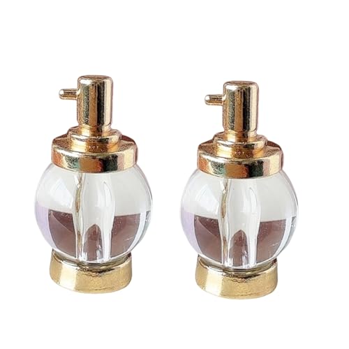 Mini-Puppenhaus-Parfümflaschen-Modell, Ornament für Puppenzubehör, Spielzeug, 2 Stück Mini-Puppenhaus-Parfümflaschen-Modell, Ornament für Puppenzubehör, Spielzeug, 2 Stück von Generisch