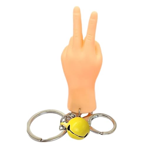 Mini-Schlüsselanhänger mit flacher Hand, Miniatur-Schlüsselanhänger mit kleinen Händen | Sichere flexible realistische Fingerpuppen - Gag Toys Lustiges Handspielzeug für lustige Shows, Ostern, Partyge von Generisch