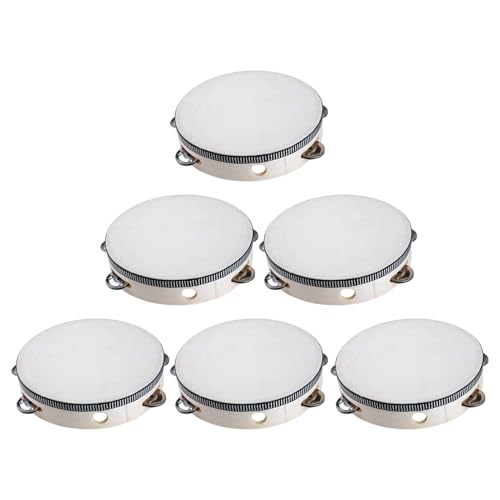 Mini-Tamburin für Kinder, Mini-Tamburin-Trommel für Kinder, Hochzeit, Schlagzeug-Kid, 6 Stück, für Kinder, Tanz- und Songbegleitung, 15,2 cm Mini-Tamburin für Kinder, Mini-Tamburin-Trommel für Kinder, Hochzeit, Schlagzeug-Kid, 6 Stück, für Kinder, Tanz- und Songbegleitung, 15,2 cm von Generisch