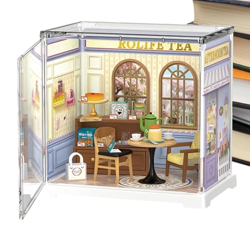 Miniatur-Haus-Bausatz, Mini-Haus-Bausatz - Kleines Kinderhaus | Miniatur-Raum-Set, Mini-Haus mit Möbeln und Zubehör, Mini-Haus-Spielzeug für Erwachsene und Kinder von Generisch