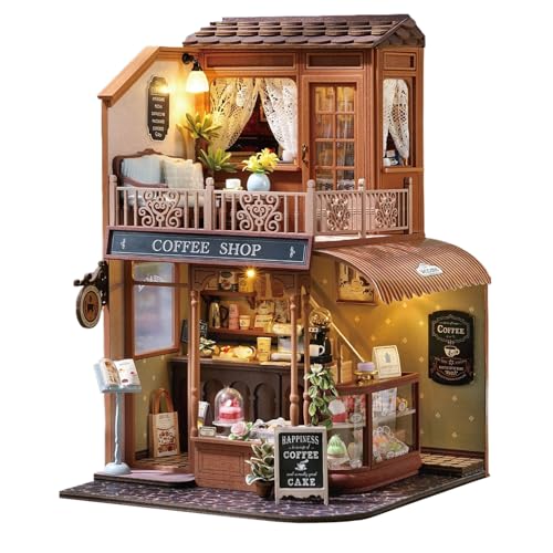 Miniatur Haus Bausatz - Mini Holz Puppenhaus Bausatz | Eltern-Kind Bindung Aktivität Holz Bastelset Für Jugendliche Kinder Erwachsene Familie Miniatur Haus Bausatz - Mini Holz Puppenhaus Bausatz | Eltern-Kind Bindung Aktivität Holz Bastelset Für Jugendliche Kinder Erwachsene Familie von Generisch
