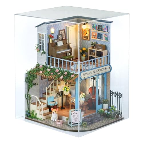 Miniatur Haus Bausatz | Mini Holz Puppenhaus Bausatz - Eltern-Kind Bindung Aktivität Holz Bastelset Für Jugendliche Kinder Erwachsene Familie Miniatur Haus Bausatz | Mini Holz Puppenhaus Bausatz - Eltern-Kind Bindung Aktivität Holz Bastelset Für Jugendliche Kinder Erwachsene Familie von Generisch