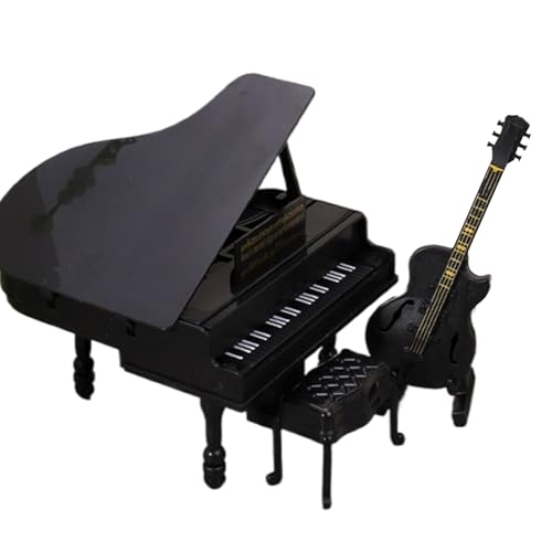 Miniatur Klaviermodell - Miniatur-Bass-Musikinstrument | Pädagogisches Musikinstrument-Spielzeug | Exquisite kleine Hockerplatte Für Heimtextilien, Geburtstag Miniatur Klaviermodell - Miniatur-Bass-Musikinstrument | Pädagogisches Musikinstrument-Spielzeug | Exquisite kleine Hockerplatte Für Heimtextilien, Geburtstag von Generisch