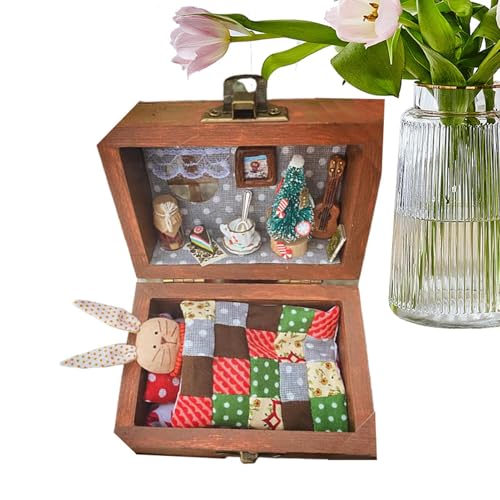 Miniatur -Raum -Kit, Miniaturpuppenhaus | Miniaturhaus -Kits für Erwachsene,Hölzerne handgefertigte realistische Tiere in Kisten Design Bastel -Szenen Spielzeug Sammlerstücke, Modelllandschaftsdekorat Miniatur -Raum -Kit, Miniaturpuppenhaus | Miniaturhaus -Kits für Erwachsene,Hölzerne handgefertigte realistische Tiere in Kisten Design Bastel -Szenen Spielzeug Sammlerstücke, Modelllandschaftsdekorat von Generisch