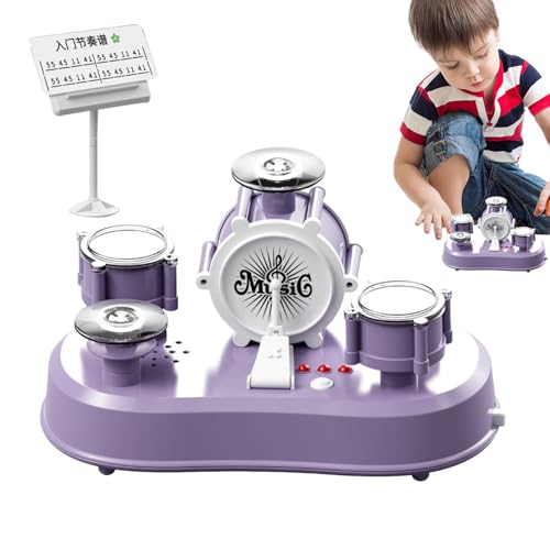 Miniature Drum Set - Small Finger Drum Toy with Sound Effects | Electric Desktop Percussion Instrument for Kids | Educational Music Gadget with Light Features | Toy Kit for Adults and Teens | Interact Miniature Drum Set - Small Finger Drum Toy with Sound Effects | Electric Desktop Percussion Instrument for Kids | Educational Music Gadget with Light Features | Toy Kit for Adults and Teens | Interact von Generisch