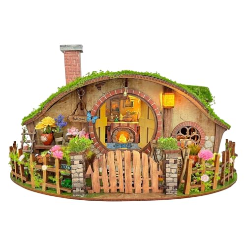 Miniaturhaus -Kit, DIY -Versammlung, 24.6x17.8x13.3 cm, 3D -Holzmodell, kreatives Wohnkultur, kompakt Miniaturhaus -Kit, DIY -Versammlung, 24.6x17.8x13.3 cm, 3D -Holzmodell, kreatives Wohnkultur, kompakt von Generisch