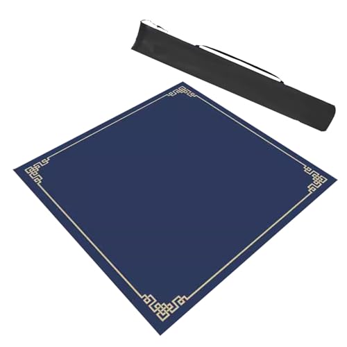 Moderne quadratische Mahjong-Tischmatte mit Aufbewahrungstasche, rutschfest und geräuschreduzierend, Spieltischabdeckung für Mahjong Pokerkarten Moderne quadratische Mahjong-Tischmatte mit Aufbewahrungstasche, rutschfest und geräuschreduzierend, Spieltischabdeckung für Mahjong Pokerkarten von Generisch