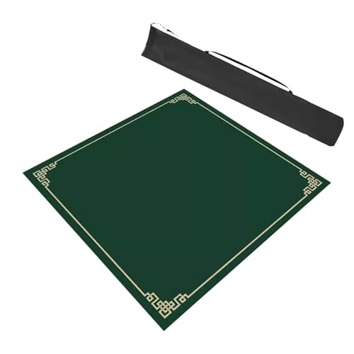 Moderne quadratische Mahjong-Tischmatte mit Aufbewahrungstasche, rutschfest und geräuschreduzierend, Spieltischabdeckung für Mahjong Pokerkarten Moderne quadratische Mahjong-Tischmatte mit Aufbewahrungstasche, rutschfest und geräuschreduzierend, Spieltischabdeckung für Mahjong Pokerkarten von Generisch