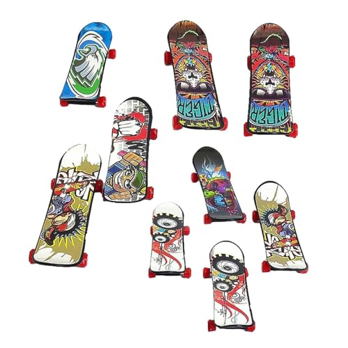 Modisches Fingerbrett – Spielzeug-Skateboard-Finger | Schicke Finger-Skateboards für Kinder, Mini-Skateboard-Starter-Set, Fingersport-Partygeschenke, originelles Spielzeug-Geschenk für Kinder, Mini-Fi von Generisch