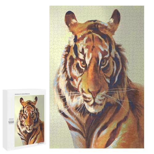 Mondtiger-Puzzle, 1000 Teile, Festival-Geschenk-Set, symbolisiert Stärke und Glück in der chinesischen Tradition Mondtiger-Puzzle, 1000 Teile, Festival-Geschenk-Set, symbolisiert Stärke und Glück in der chinesischen Tradition von Generisch