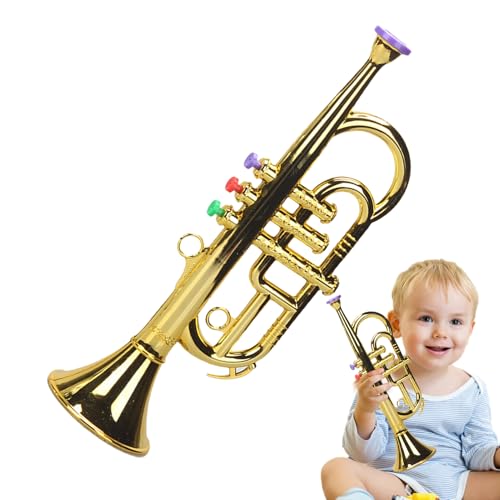 Musikalisches Trompetenspielzeug, simuliertes Trompeteninstrument,Windhorn Kinder Trompeteninstrumente Spielzeug|Lehrmittel zum Erlernen von Trompeteninstrumenten für Weihnachten, Geburtstag Musikalisches Trompetenspielzeug, simuliertes Trompeteninstrument,Windhorn Kinder Trompeteninstrumente Spielzeug|Lehrmittel zum Erlernen von Trompeteninstrumenten für Weihnachten, Geburtstag von Generisch