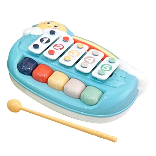 Musikalisches Xylophonspielzeug, Baby Xylophon -Spielzeug, Cartoon Xylophon Piano Toys 5 Schlüssel, Musiksusorische Aktivität, Bildungsspiel, farbenfrohes Percussion -Instrument für den Kindergarten von Generisch