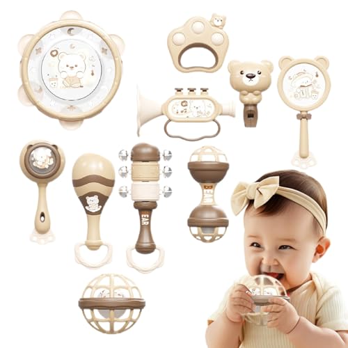 Musikinstrumente Für Kinder | Pädagogisches Schlagzeug-Spielzeug Zur Musikalischen Früherziehung - Lernspielzeug Percussion Set Für Und Mädchen Ab 18 Monate Musikinstrumente Für Kinder | Pädagogisches Schlagzeug-Spielzeug Zur Musikalischen Früherziehung - Lernspielzeug Percussion Set Für Und Mädchen Ab 18 Monate von Generisch