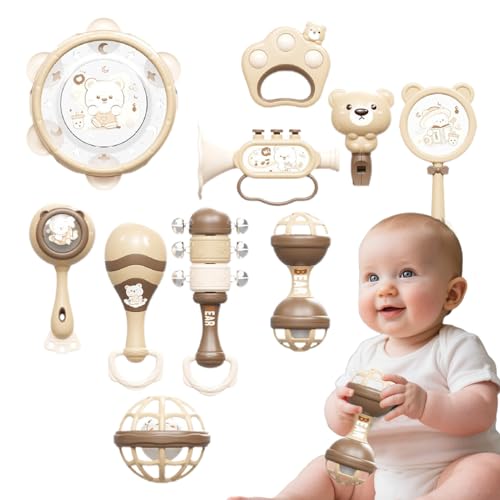 Musikinstrumente für Kleinkinder | Kinderschlagzeug-Set Musikspielzeug | Pädagogische Multi-Sensorische Percussion Instrumente für Spielzimmer, Reise, Kinderzimmer, Kinder ab 18 Musikinstrumente für Kleinkinder | Kinderschlagzeug-Set Musikspielzeug | Pädagogische Multi-Sensorische Percussion Instrumente für Spielzimmer, Reise, Kinderzimmer, Kinder ab 18 von Generisch