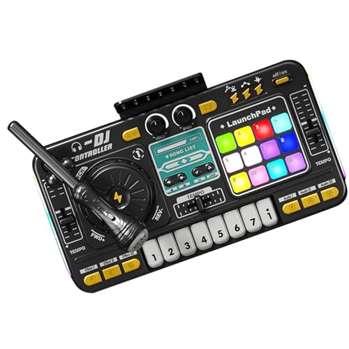 Musikmixer Elektrische Spielzeug, Spielzeugklavier Mit Mikrofon,Portable Tischtastatur USB -Ladevorgang Lichtern | Children's Musical Instrument Toy Digital Audio DJ Lerntastaturmixer Für M Musikmixer Elektrische Spielzeug, Spielzeugklavier Mit Mikrofon,Portable Tischtastatur USB -Ladevorgang Lichtern | Children's Musical Instrument Toy Digital Audio DJ Lerntastaturmixer Für M von Generisch