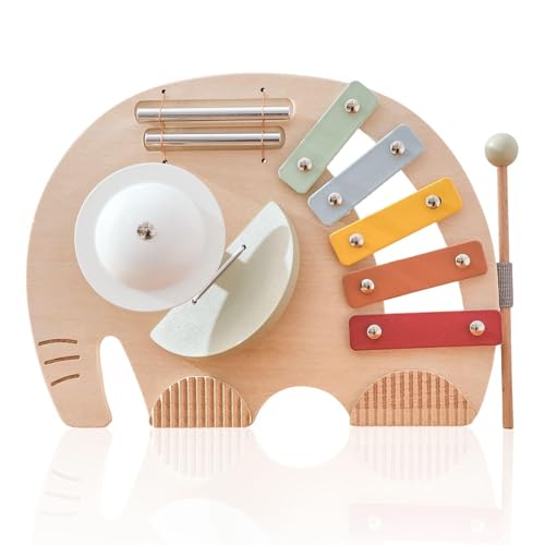 Musikspielzeug | Baby Musikalisches Elefantenspielset - Pädagogisches Lernspielzeug Mit Schlaginstrumenten Interaktive Sensorik Aktivitäten Für Mädchen Und Frühkindliche Musikspielzeug | Baby Musikalisches Elefantenspielset - Pädagogisches Lernspielzeug Mit Schlaginstrumenten Interaktive Sensorik Aktivitäten Für Mädchen Und Frühkindliche von Generisch