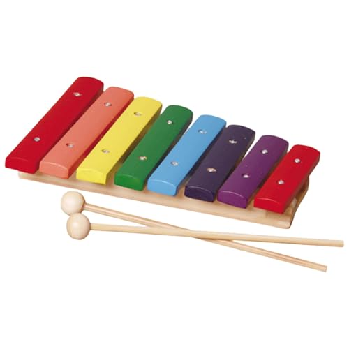 Musikspielzeug in neutralen Farben für Kleinkinder, modernes Boho-Xylophon für Kinder, Präzise abgestimmte farbenfrohe Trommel- und Schlaginstrumente für Kinder, Boho-Xylophon mit 8 Tönen, sicher für von Generisch