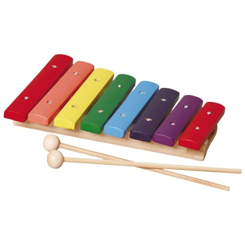 Natürliches Holz-Xylophon für Kinder, Holzschlaginstrumente für Kinder,Präzise abgestimmte farbenfrohe Trommel- und Schlaginstrumente für Kinder - Boho Xylophon Musikinstrumente Spielzeug zum Geburtst von Generisch