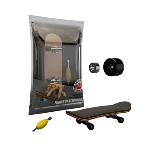 Generisch Neuartiges Skateboard-Spielzeug – 99 x 29 x 20 mm -Skateboard-Miniatur | Robustes -Finger-Skating-Brett mit Crew-Driver, Skateboard aus Holz für Fingerspitzenbewegungen, spielende Dekorat von Generisch