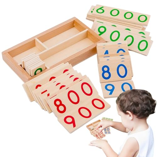 Number Board - Holzpuzzle-Tablett, Mathematik-Werkzeug im Vorschulalter, Rechnungsrahmen | Early Education Board mit Zahlen für Kinder Lernen, Praxis zu Hause Number Board - Holzpuzzle-Tablett, Mathematik-Werkzeug im Vorschulalter, Rechnungsrahmen | Early Education Board mit Zahlen für Kinder Lernen, Praxis zu Hause von Generisch