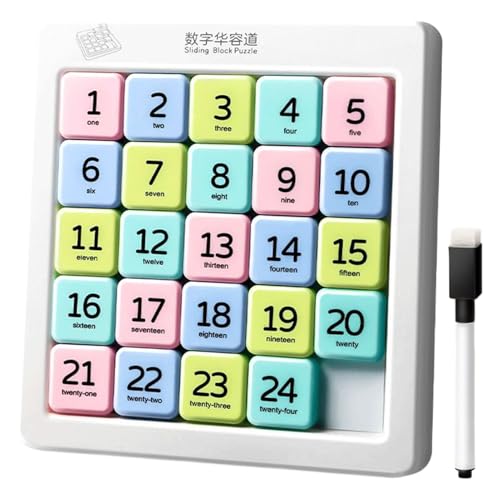 Number Slide Puzzle,Lernspielzeug - 6x6 Zahlen Schiebespiel zur Förderung von logischem Denken, kognitiver Entwicklung und frühkindlichem Lernen für Kindergarten, Vorschule und Unterricht Number Slide Puzzle,Lernspielzeug - 6x6 Zahlen Schiebespiel zur Förderung von logischem Denken, kognitiver Entwicklung und frühkindlichem Lernen für Kindergarten, Vorschule und Unterricht von Generisch