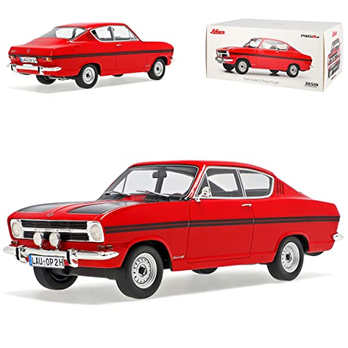 Opel Kadett B Rallye Coupe Rot mit Schwarz 1965-1973 1/18 Schuco Modell Auto Modell Auto von Generisch