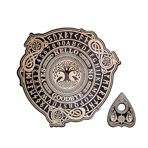 Ouija Brett Holz, Mystisches Hexenbrett Mit Lebensbaum, Adlers, Totenkopf, Ouijaboard, Ouija-Brettspiel Für Metaphysische Themenpartys Und Dekoration Ouija Brett Holz, Mystisches Hexenbrett Mit Lebensbaum, Adlers, Totenkopf, Ouijaboard, Ouija-Brettspiel Für Metaphysische Themenpartys Und Dekoration von Generisch