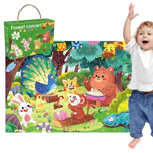 Ozeantiere-Puzzle, Dinosaurier-Puzzles für Kinder | 36-teilige lustige Lernspielzeug-Puzzles,Frühpädagogisches Lernspielzeug für Kinder, Mädchen, Kleinkinder für Zuhause, Schule, Outdoor von Generisch