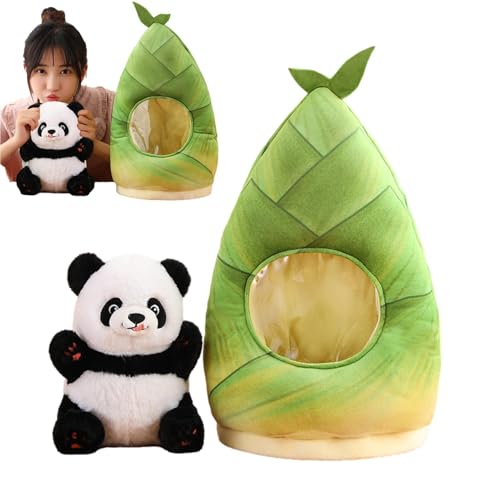 Panda-Plüschtier, gefülltes Panda-Spielzeug, Cartoon-Panda-Spielzeug, weiche Tierpuppe, Kinderrucksack für Schlafzimmer, Wohnzimmer, Zuhause, Arbeit von Generisch