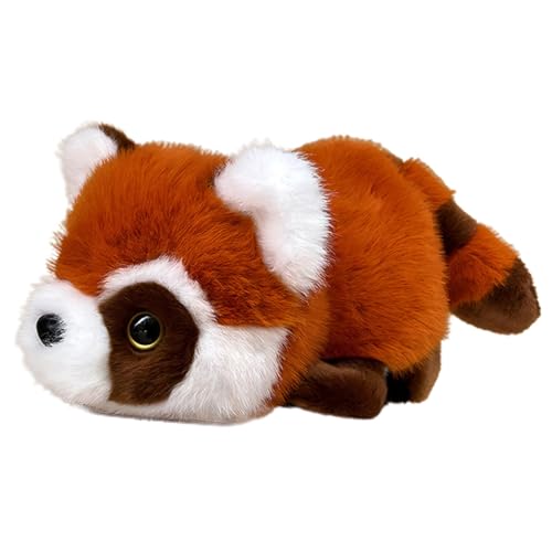 Panda-Stofftier,Panda-Bär-Stofftier,Wendepuppe Panda und Roter Panda - Niedliche Plüschspielzeugpuppe, weicher Panda, rotes Panda-Tier, sensorische Fidget-Kuscheltiere für Sofa, Nachttischdekoration von Generisch