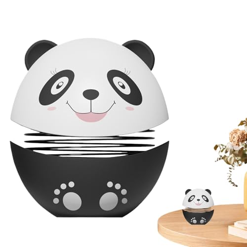 Panda-Wackelköpfe für das Armaturenbrett, Auto-Armaturenbrett-Dekorationen Panda,Armaturenbrett-Panda-Wackelkopf-Auto-Ornamente | Schwarz-weiße Panda-Wackelkopffigur, Armaturenbrett-Schüttelspielzeug von Generisch